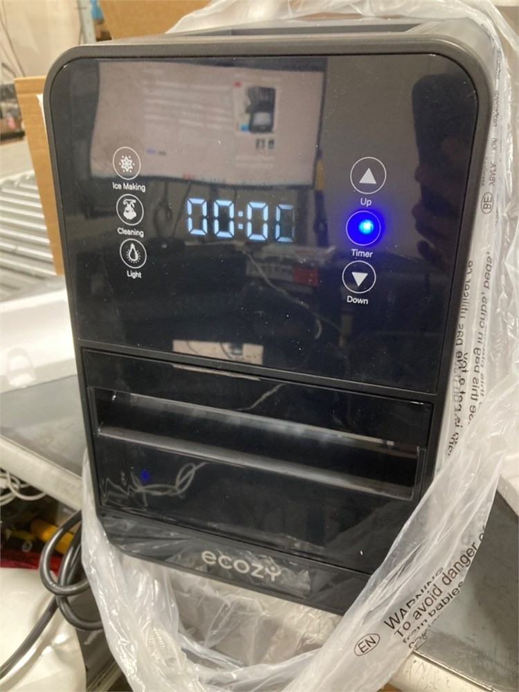 Ecozy Nugget Ice Maker 40Lbs/Day Countertop Sonic Ice Machine Compact