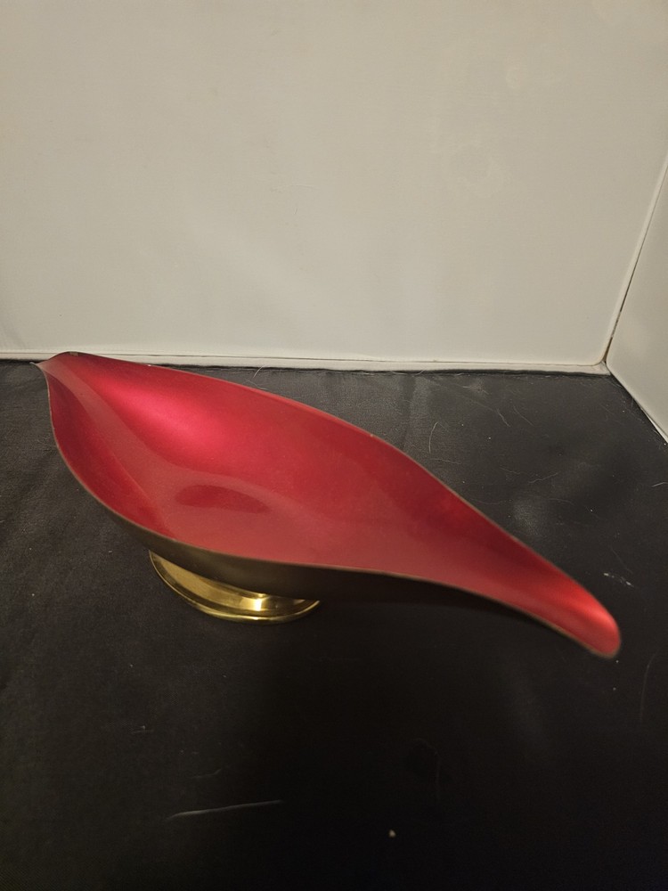 Vintage Reed And Barton Red Enamel Bowl