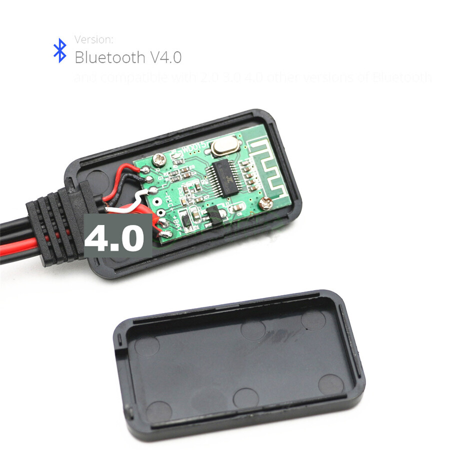 12Pin 12V Bluetooth 4.0 Audio Adapter Aux Cable For BMW E60 04-10 E63 E64 E61