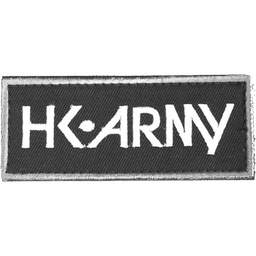 HK Army Patch W/Hook and Loop Fastener - HK Typeface - Paintball
