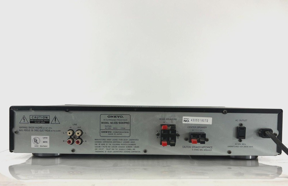 Onkyo ES-600PRO AV Surround Sound Processor - Audiophile