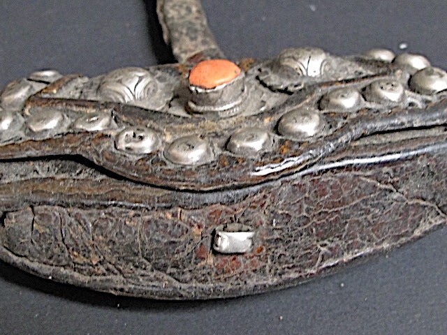 Antique Leather Purse From Tibet
