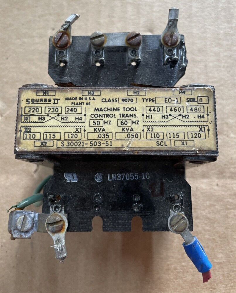 Square D Control Transformer Cat# 9070E0-1  .050 KVA