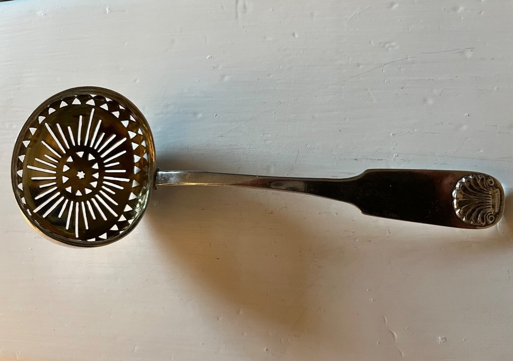 Danish Sterling Silver Tea Strainer Ladle Hallmarked HS Dated 1835