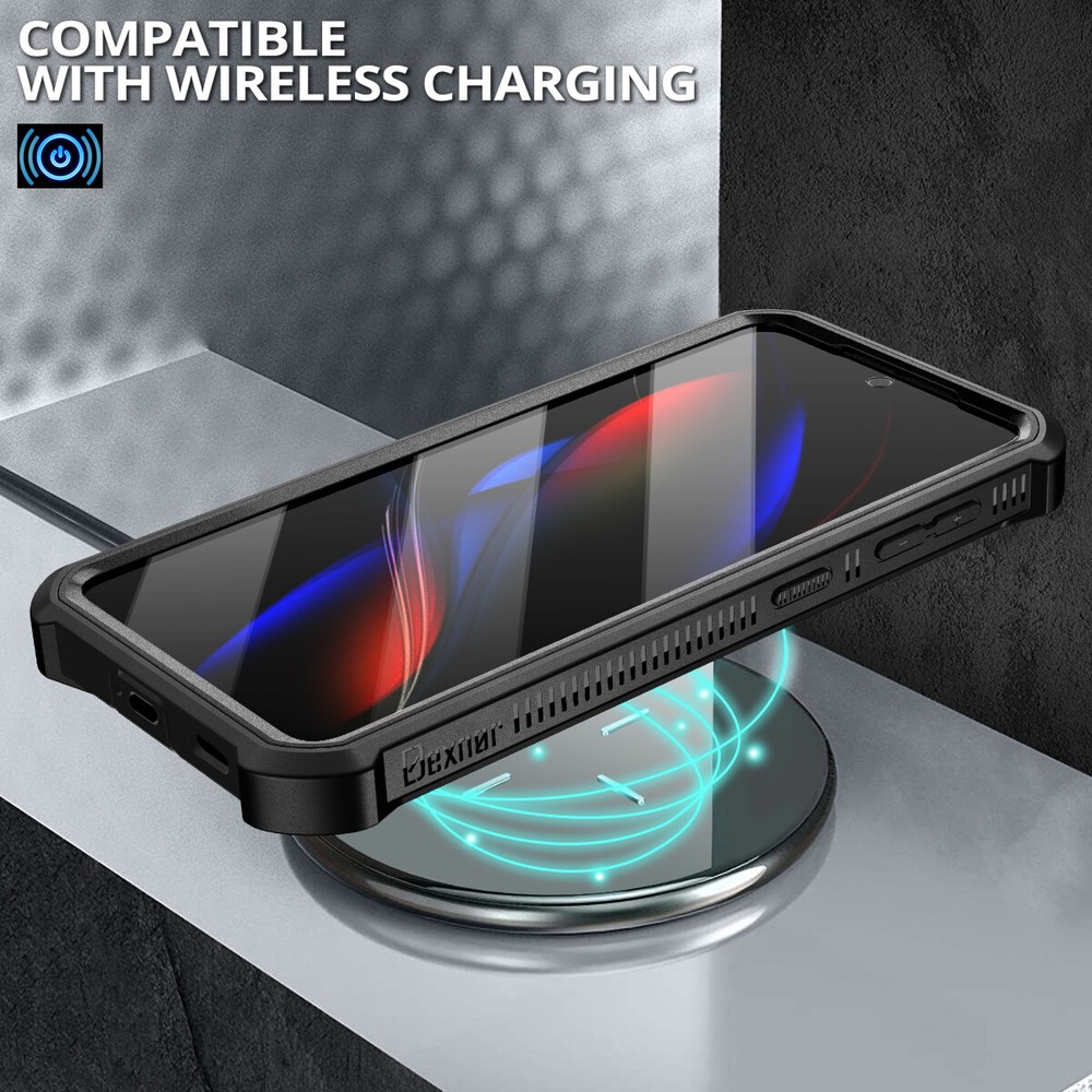 Dexnor for Samsung Galaxy S21 Plus Case Built-in Screen Protector and Kickstand
