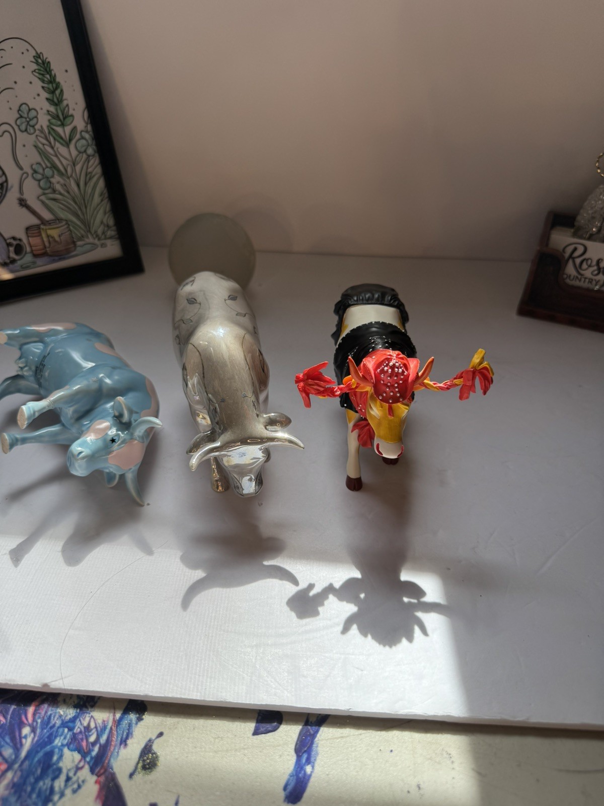 Cow Parade Lot Of 3 Figures *READ DESCRIPTION* Beautiful