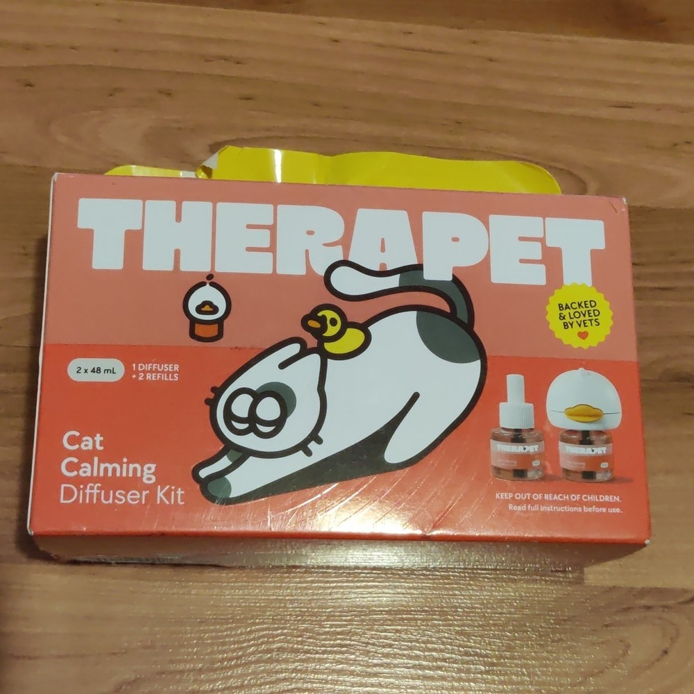 TheraPetMD Cat Calming Diffuser Kit White 60-Day 1 Diffuser + 2x48mL