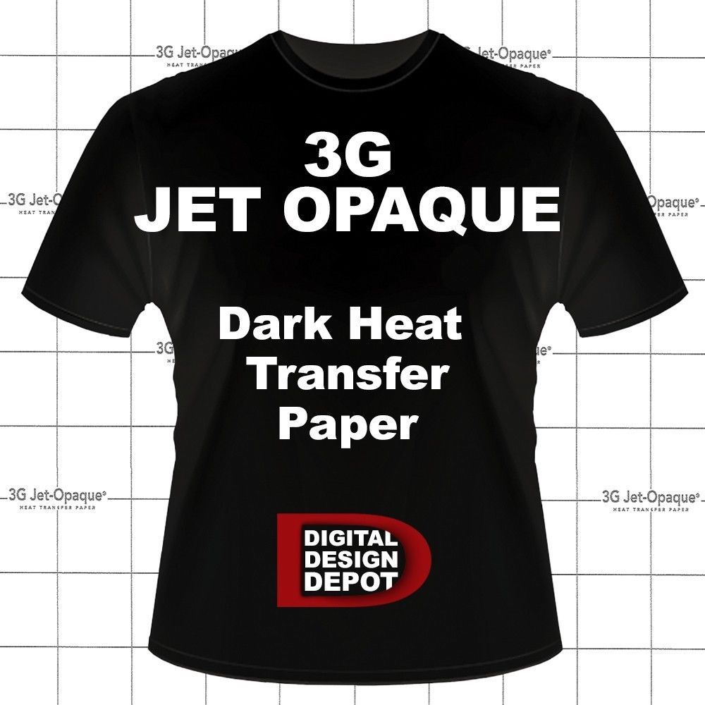 Heat Transfer Paper 3G JET OPAQUE® for Inkjet Printer - Dark Fabrics 8.5X11