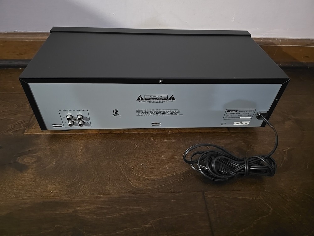 TEAC W-416 Stereo Double Cassette Deck - Tested Working