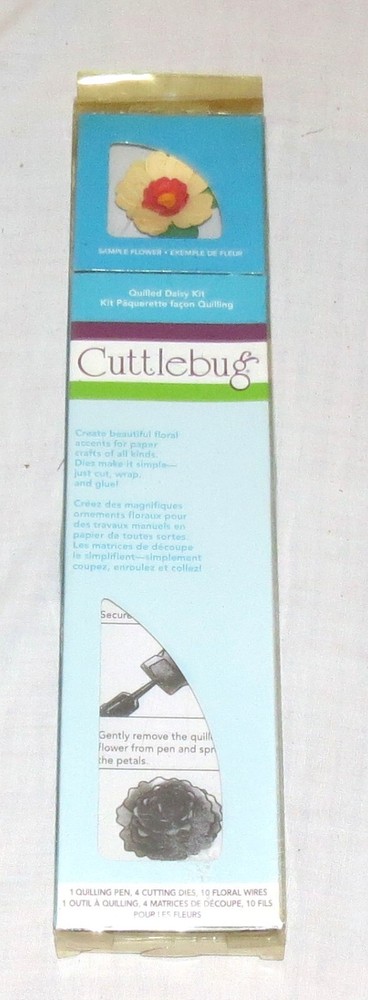 Cuttlebug Quilled Daisy Kit - New Open Box - Make Four Flowers