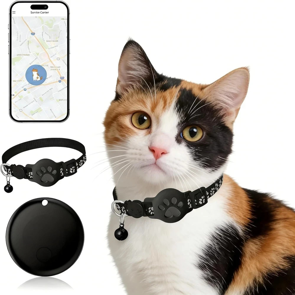 GPS Cat Tracker with Collar, Smart Tracker for Cats - No Subscription | Waterpro