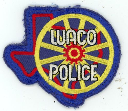 TEXAS TX WACO POLICE NICE STATE SHAPED SHOULDER PATCH SHERIFF