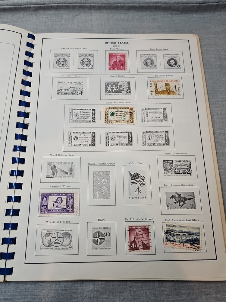 The Harris Freedom Album United States Stamp Book 1967 Read 200 Stamps Included