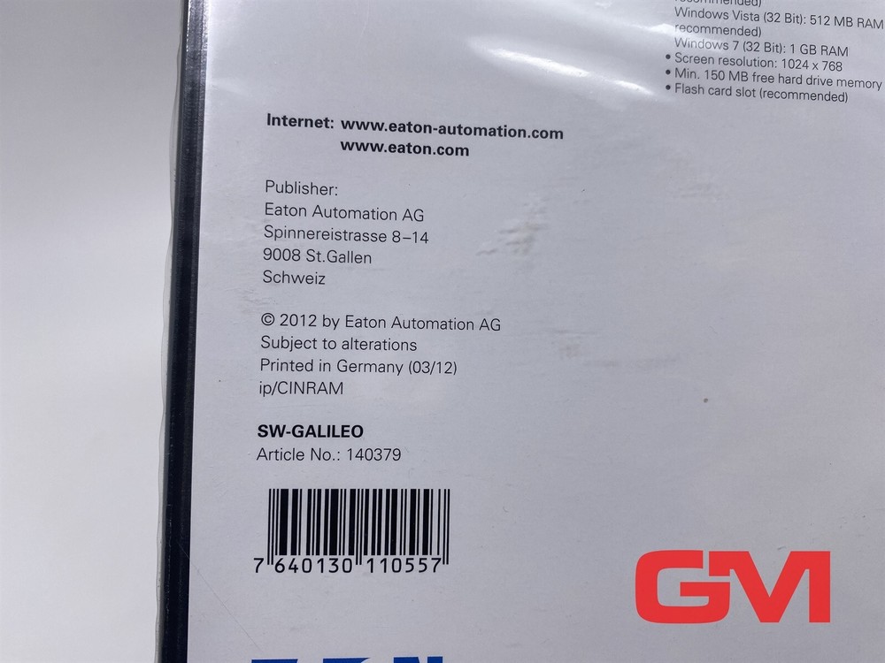 Eaton Visualization Software SW-GALILEO Visualization Tool 140379 Galileo V8.0