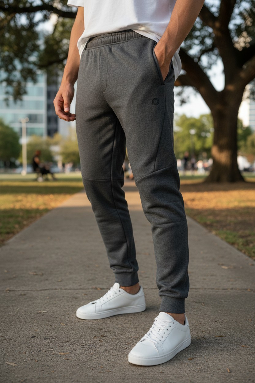 Skora Quick Dry Joggers Men’s Grey Stretch Athletic Pants Workout Gym Pants