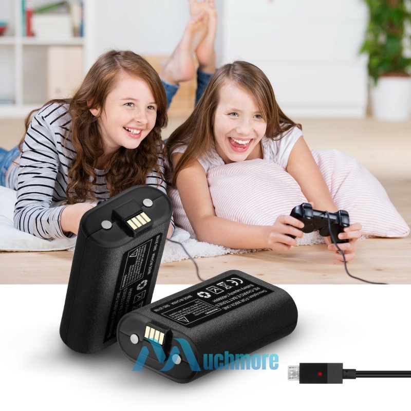 For XBOX One Controller 1400mAh Rechargeable Battery Pack w/ 9ft Charging Cable