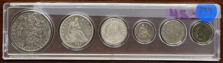 1891 Coin Set - A