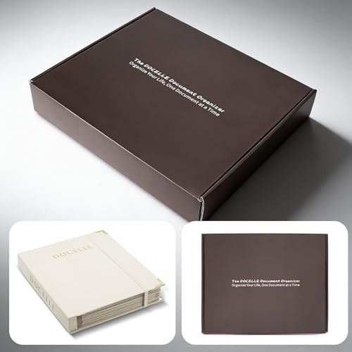 Important Document Organizer with Labels Expanding File Folder Storage Binders