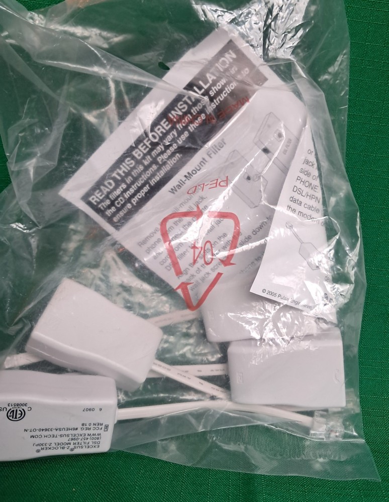 2 WIRE DSL Filter - For Single Line Phones 2 Wire