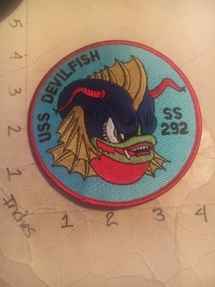 US NAVY USS Devilfish SS-292 Submarine Patch 8/1/25
