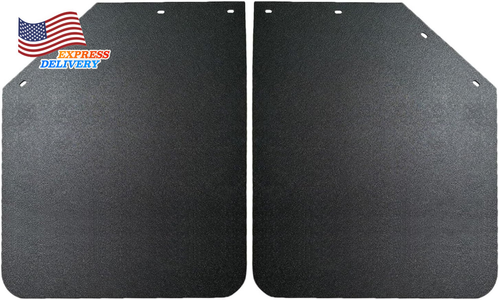 2PCS Black Angled Spring Loaded Mud Flap Hanger Bracket