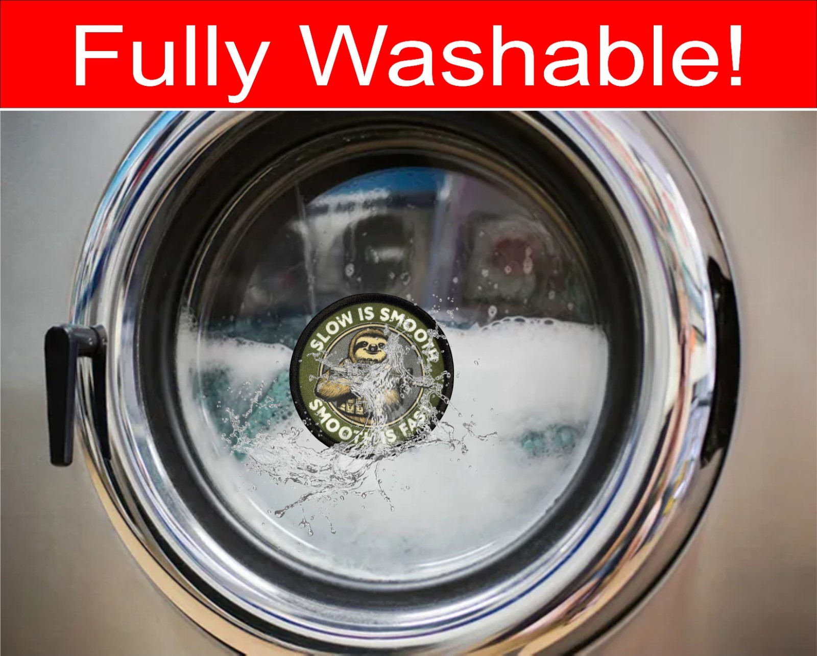 Slow is Smooth Smooth Is Fast Morale Patch Tactical Army Military Tactical Sloth