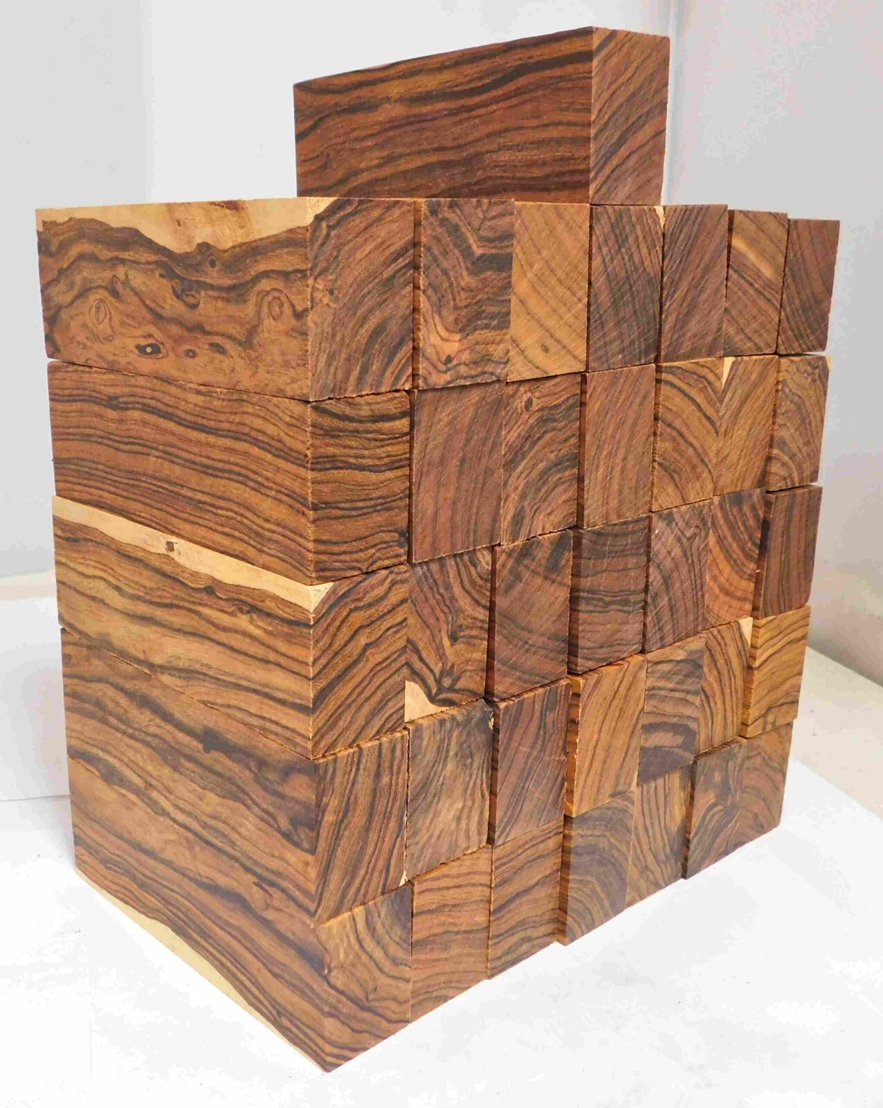 DESERT IRONWOOD BLOCKS - GRADE A "High Figure & Contrast" Box of 40 5-1/16"L