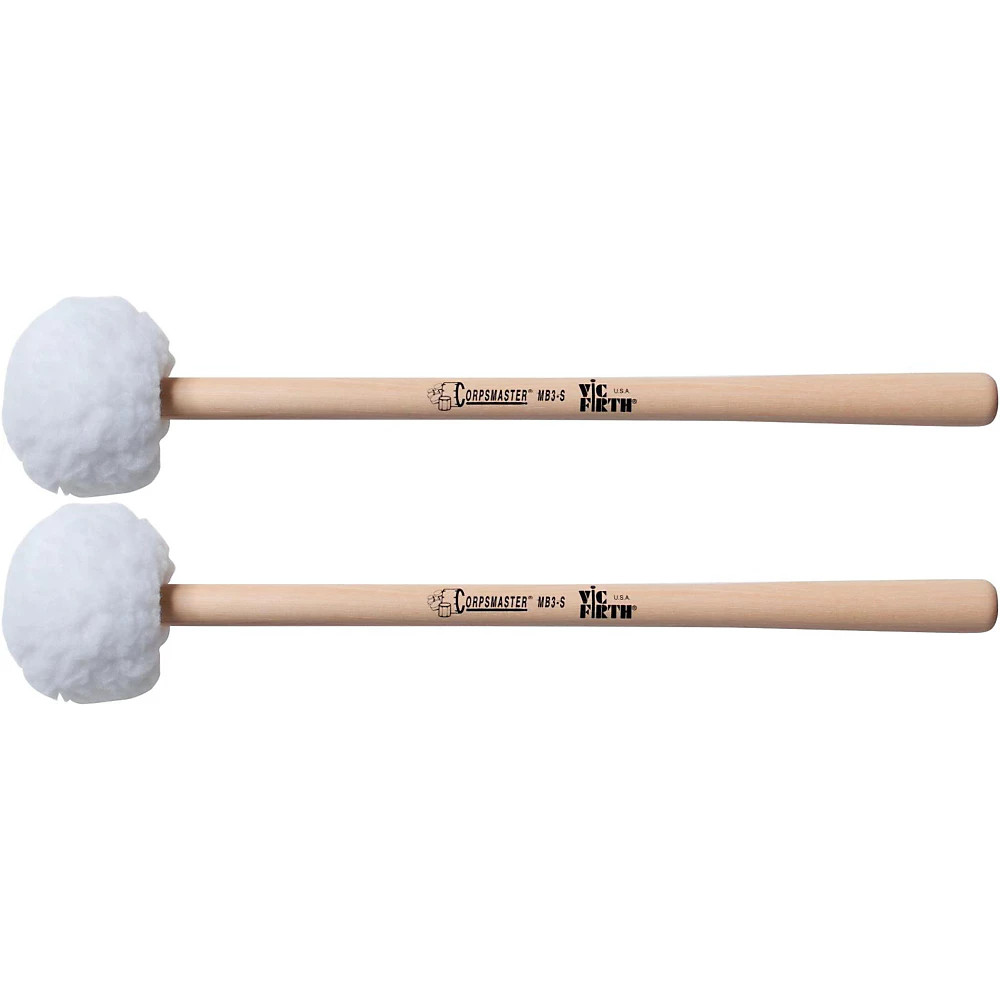 Vic Firth Corpsmaster Marching Bass Mallets Soft Large