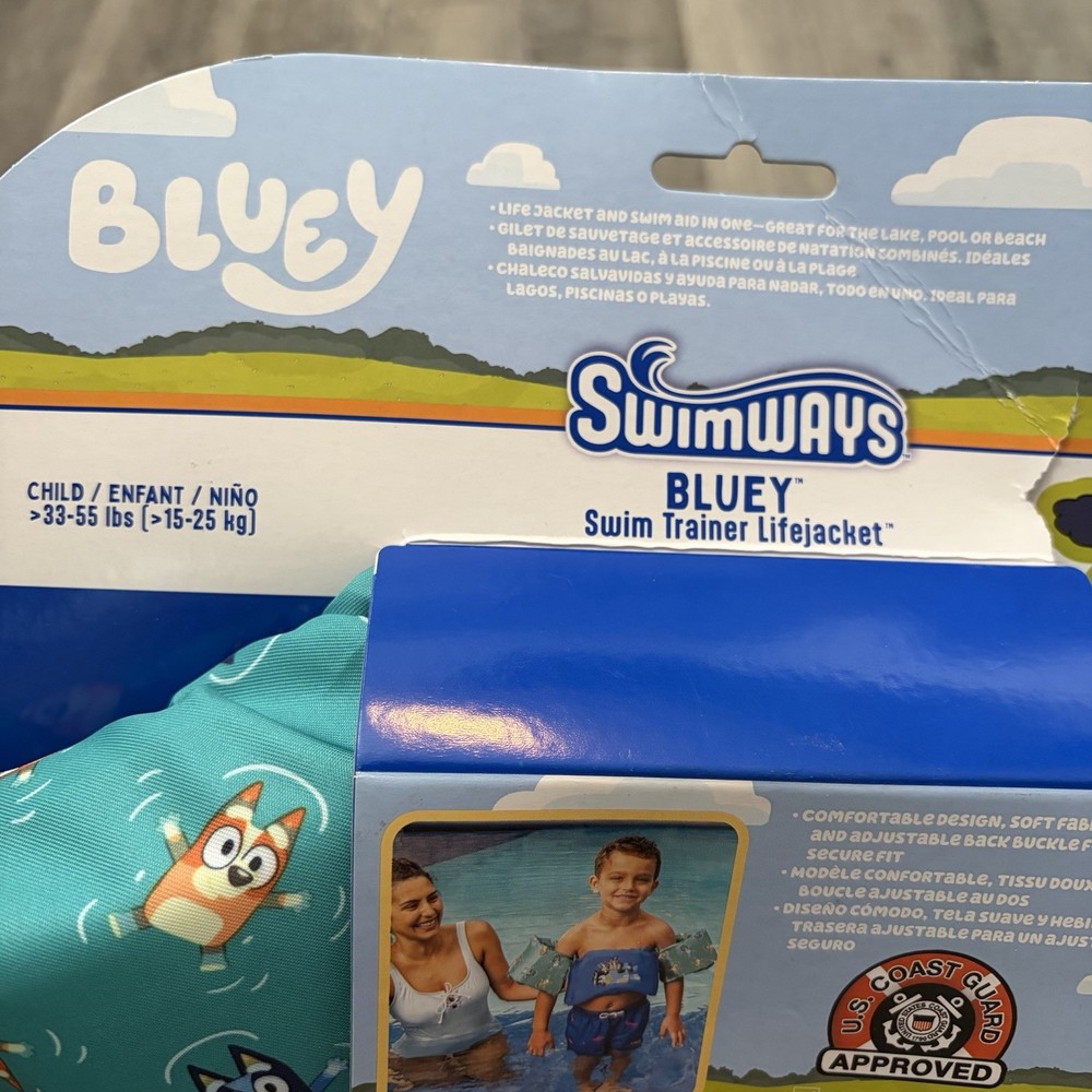 Bluey Puddle Jumper / Life Jacket Swimways Floatie Pool