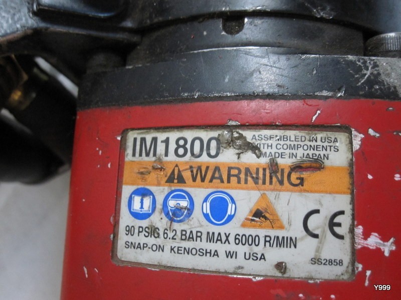 SNAP ON TOOLS IM1800 1 INCH DRIVE IMPACT GUN