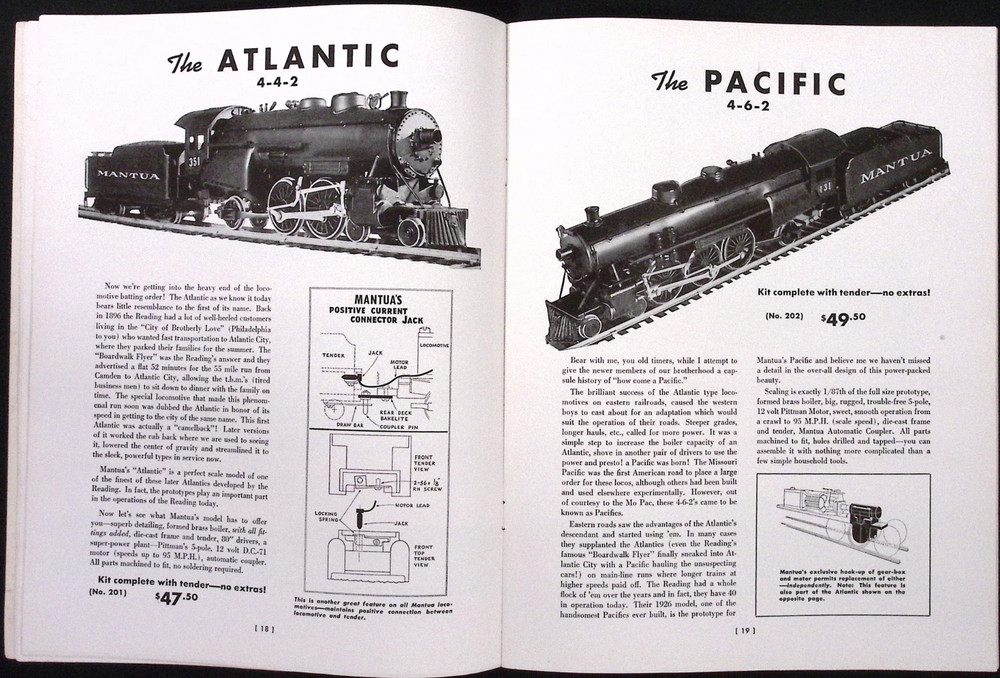 1948 Mantua Model Railroading Catalog and Handbook