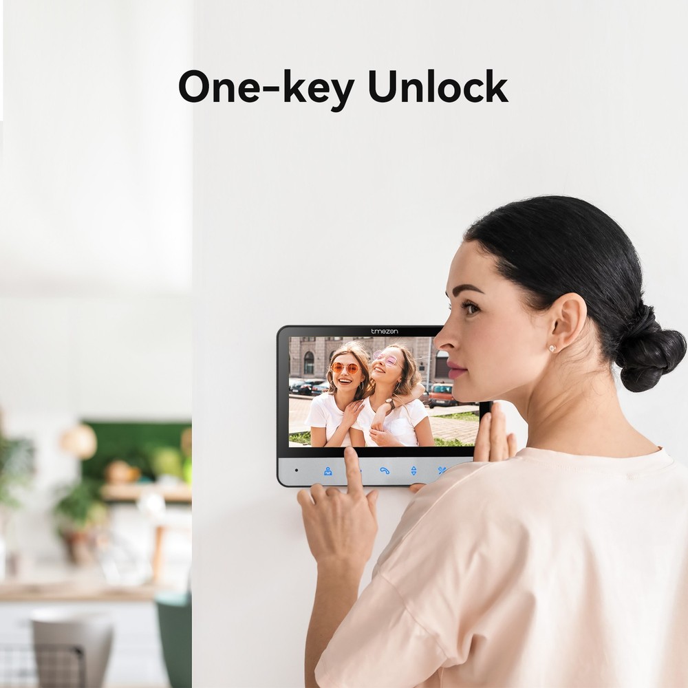 Video Doorbell Intercom Entry System Camera Two-Way Intercom 2x 7'' Monitors