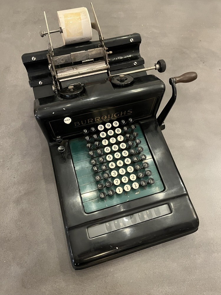 Burroughs Adding Machine Calculator - Model 3 Works from 1904-1906 - Crank Rare