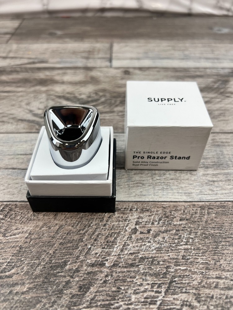 SUPPLY The Single Edge Pro Razor Stand (Mirror Polish) Solid Alloy Rust-Proof