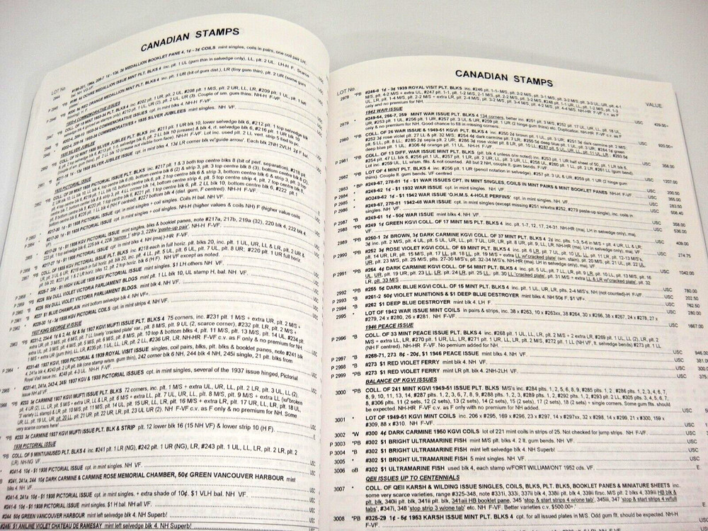 Robert Lee Auction Catalog Canada & BNA Stamps & Postal History 2005