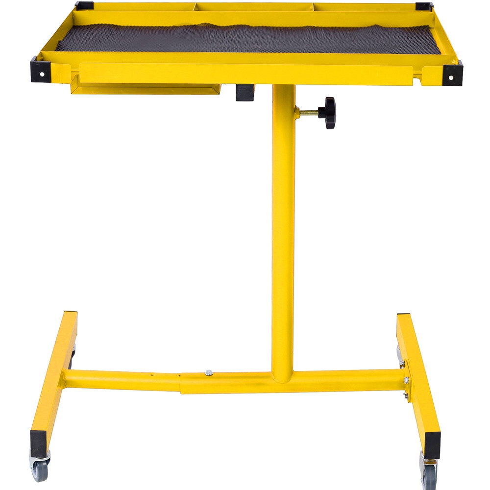 Heavy Duty Adjustable Work Table Bench With Drawer 220 lbs Rolling Tool Cart
