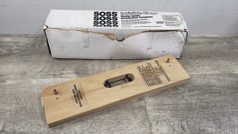 SOSS 204 Invisible Hinge Wood Router Guide Template w/ Box (Porter Cable)