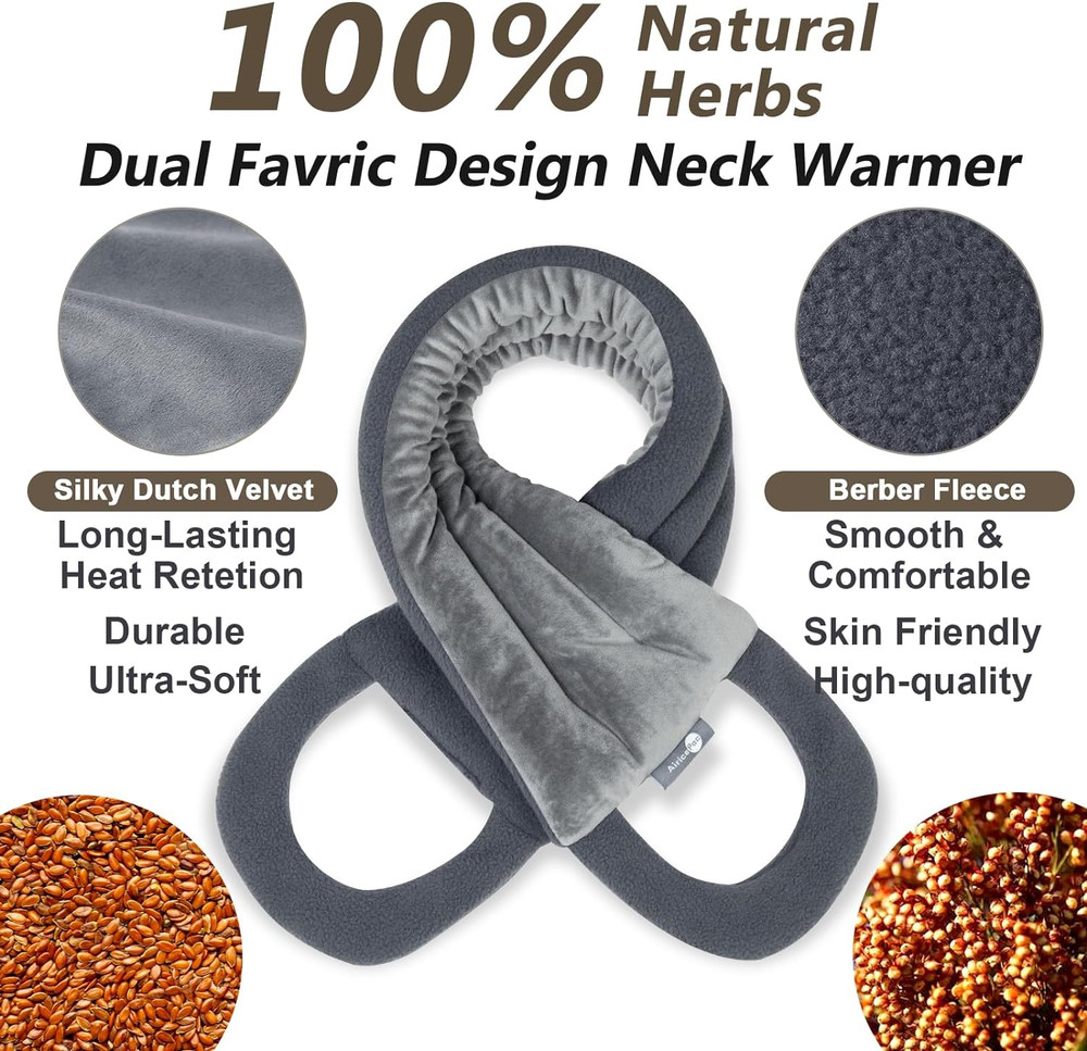 Heating Pad for Neck and Shoulders Back 33 * 5" Microwavable Moist