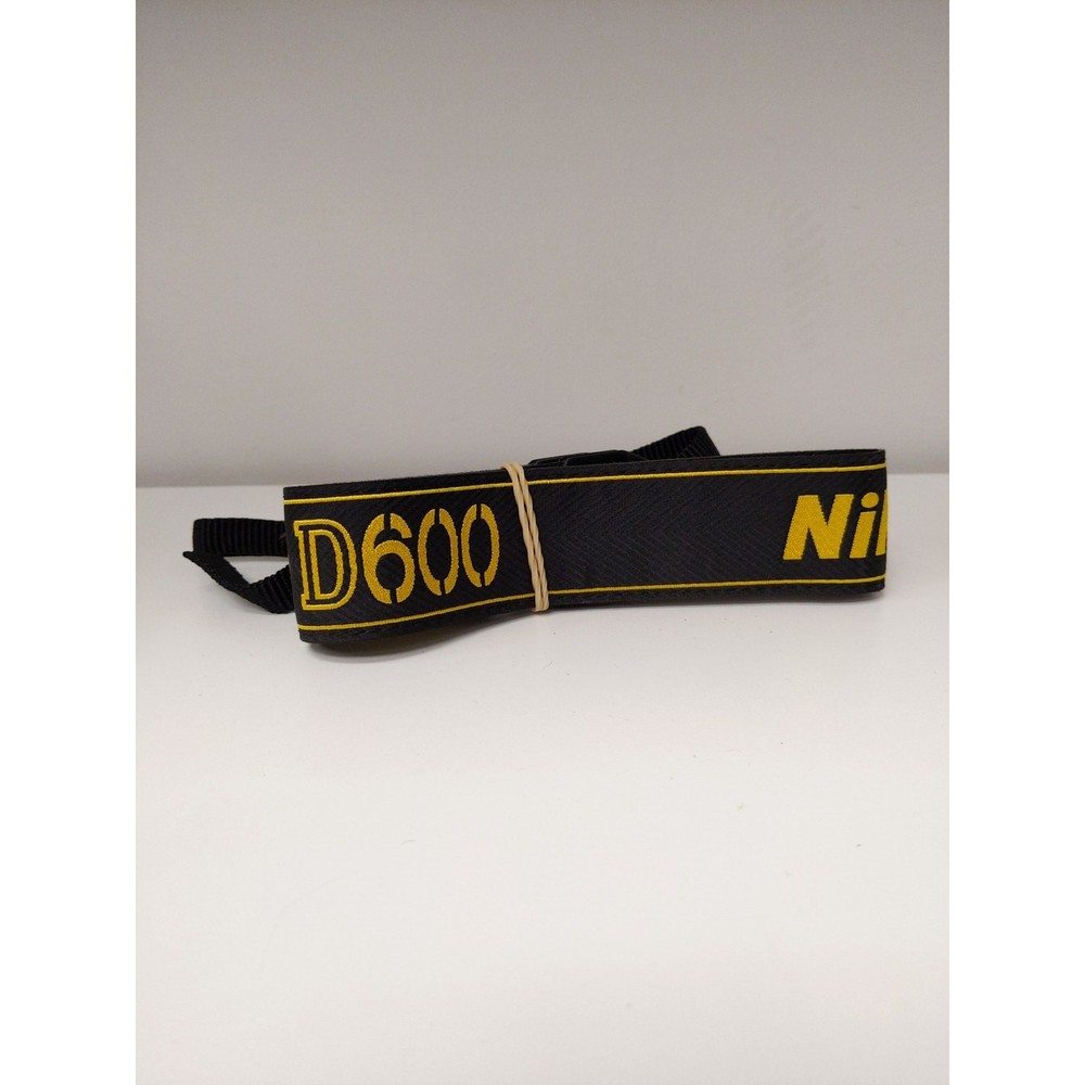 Nikon D600 Camera Strap (Black/Yellow) #0202