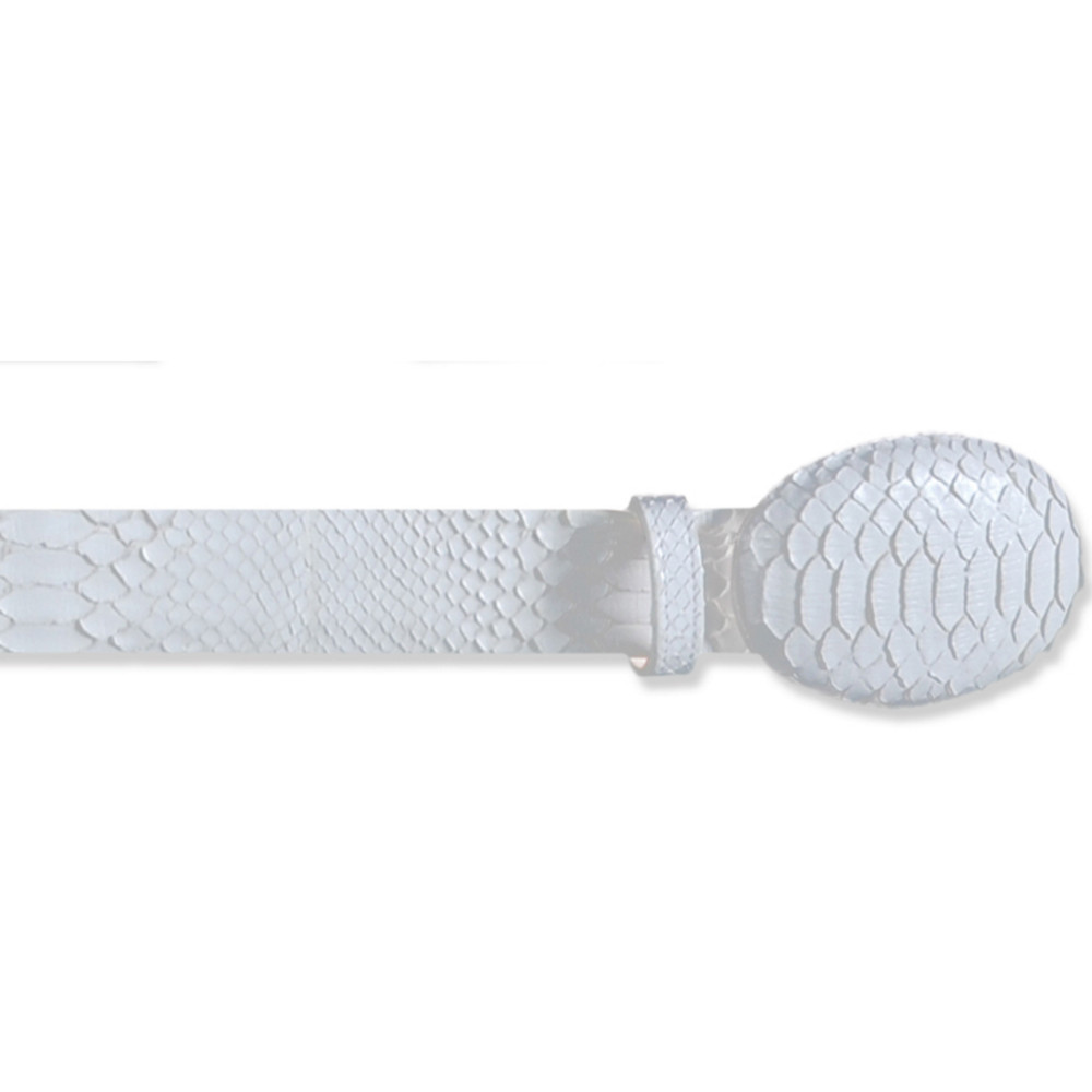 HANDMADE LOS ALTOS GENUINE WHITE PYTHON WESTERN COWBOY BELT