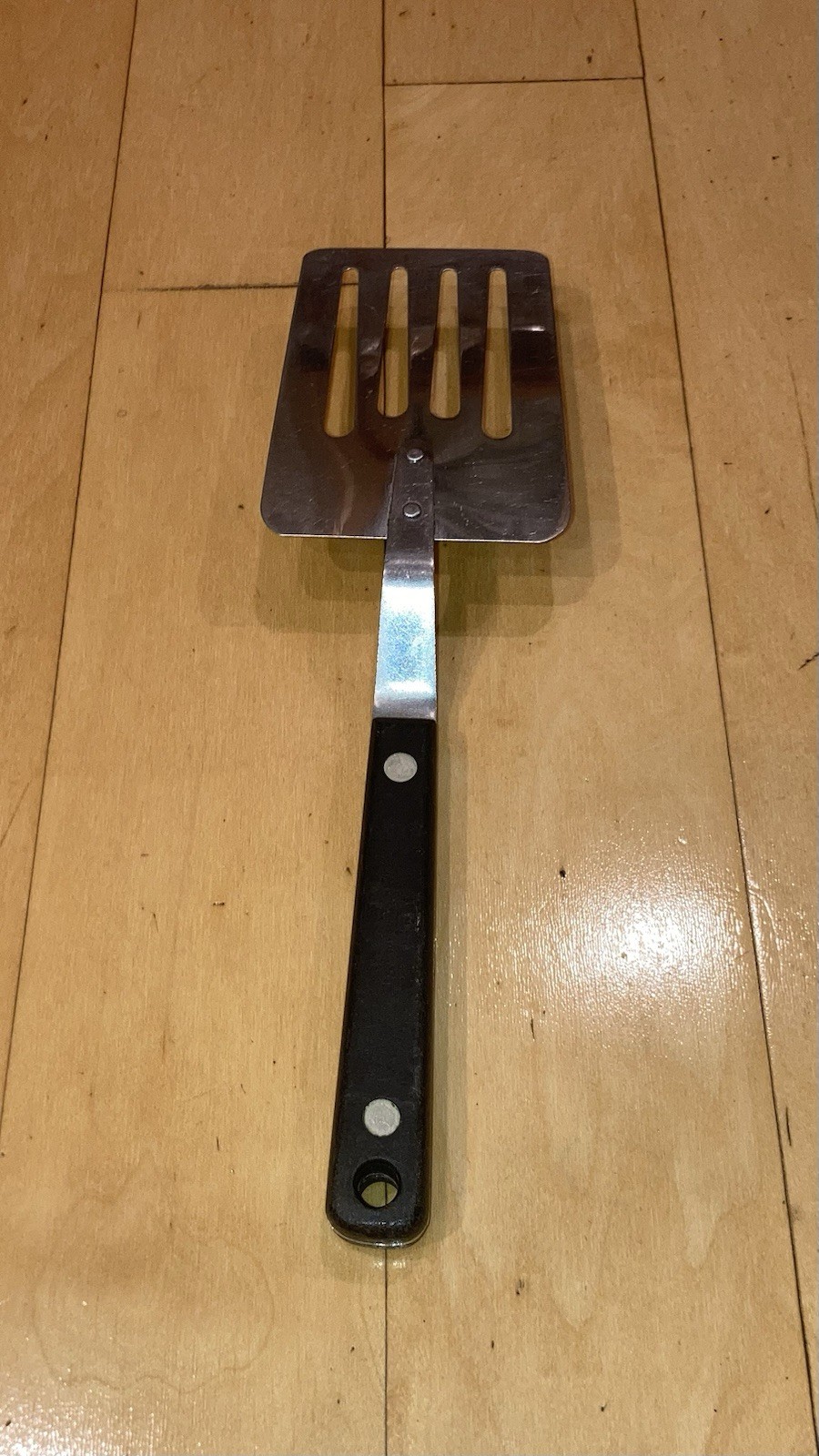 Flint Slotted Spatula Stainless Short Handle 9.5"