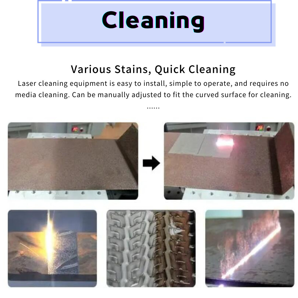 MCWlaser 2000W Laser Cleaning Machine Continuous Laser Cleaner Rust Cleaning