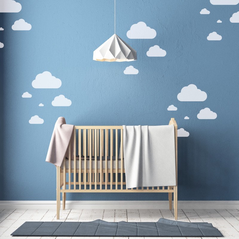 KIDS Reusable Plastic Stencils (5 pcs) // CLOUD