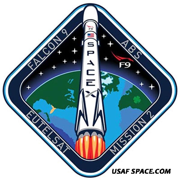 Authentic Eutelsat/ABS - SPACEX - FALCON 9 Launch SATELLITE Mission SPACE PATCH
