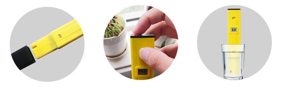 Digital pH Meter Tester 0.0-14.0 pH Range 0.1 pH Resolution ±0.1 pH Accuracy
