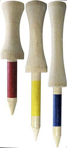 Pride Professional Tee System Two Piece Step Tee, 50 Count, 2-3/4 inch (Yellow)