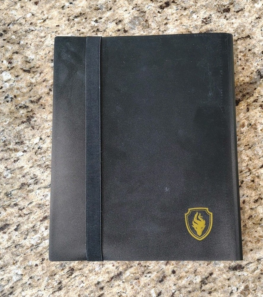 Trading Card Binder Folio 9 Pocket Black