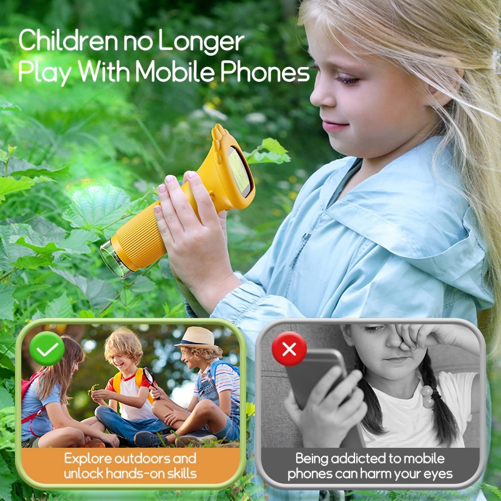 WINWEND 1000X Pocket Kids Microscope Portable w/ LED & PC Connectivity