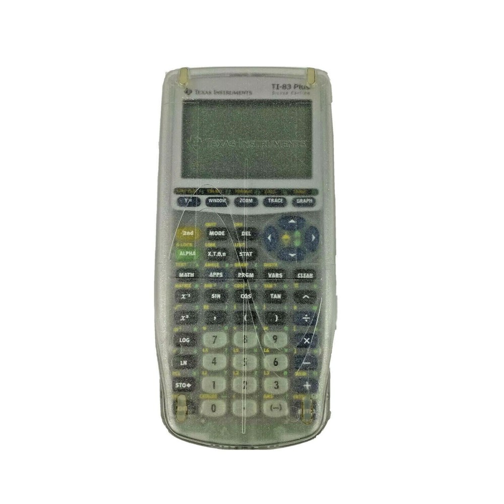 Texas Instruments TI-83 Plus Silver Edition Graphing Calculator TESTED AND WORKS
