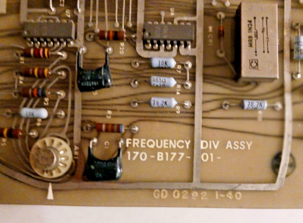 Vintage Plug-In Frequency Divider Assy Board #170-B177-01
